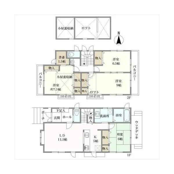 名古屋市中村区上石川町４丁目 間取図
