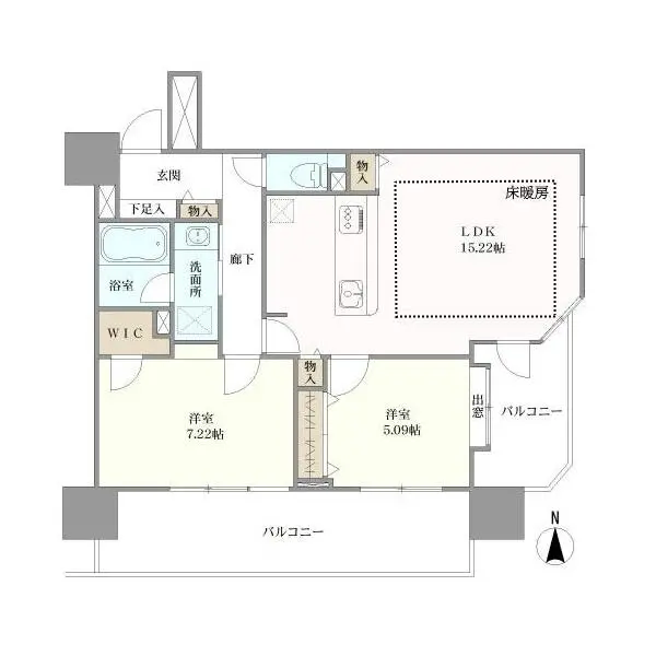 ライオンズマンション高輪 間取図