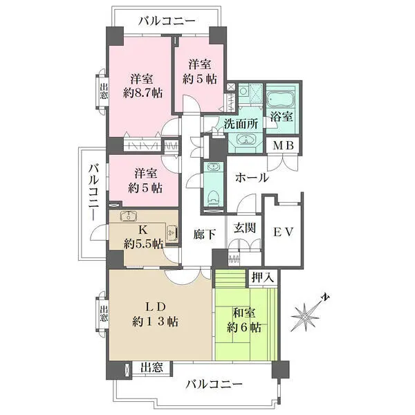 パークハウス多摩川南壱番館 間取図