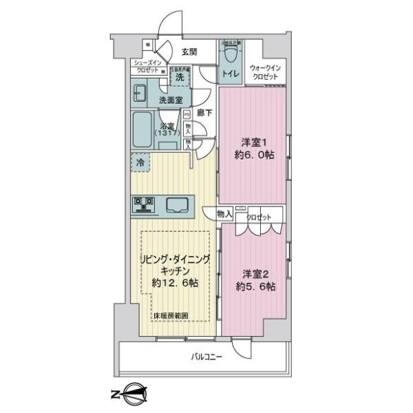 レジデンスノーブル三ノ輪 間取図