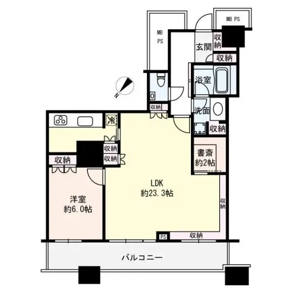 中央区勝どき６丁目 間取図