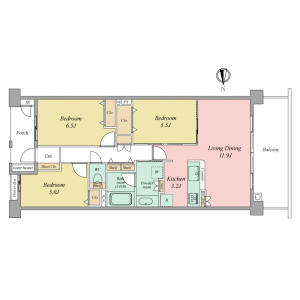 パークホームズ湘南茅ヶ崎海岸 間取図