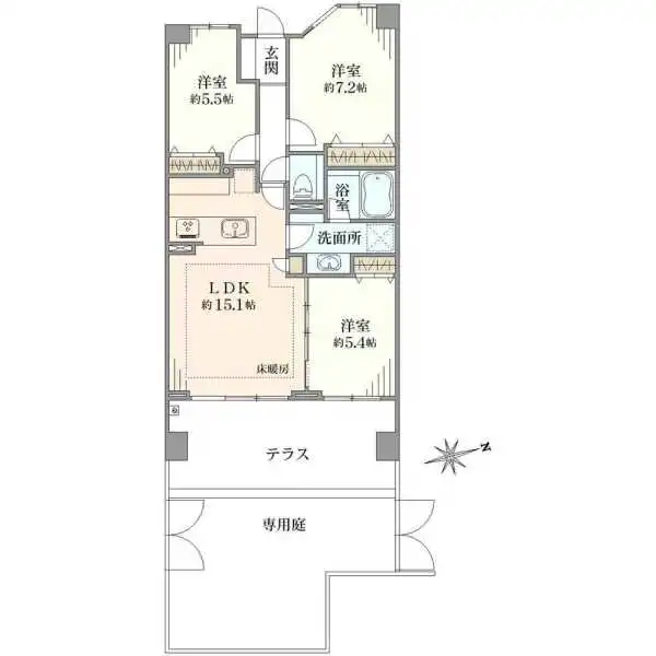 吉祥寺レジデンシア 間取図