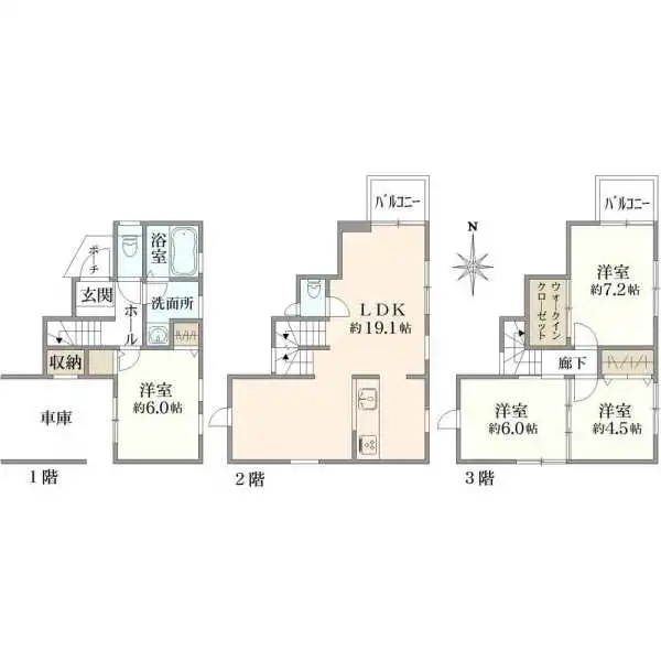 名古屋市千種区春岡２丁目 間取図