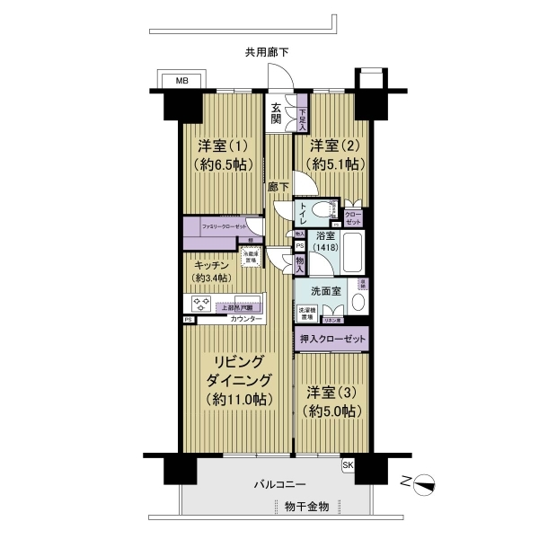 ラクラスガーデン 間取図