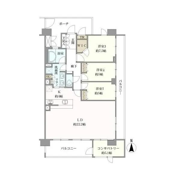 グレーシアテラス東戸塚 間取図