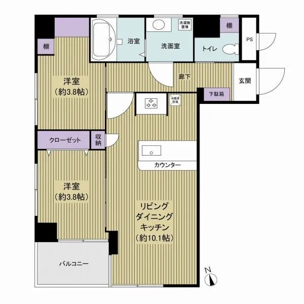 エクレール五反田 間取図