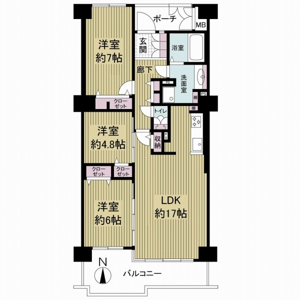 ライフフィールドハイム茨木 間取図