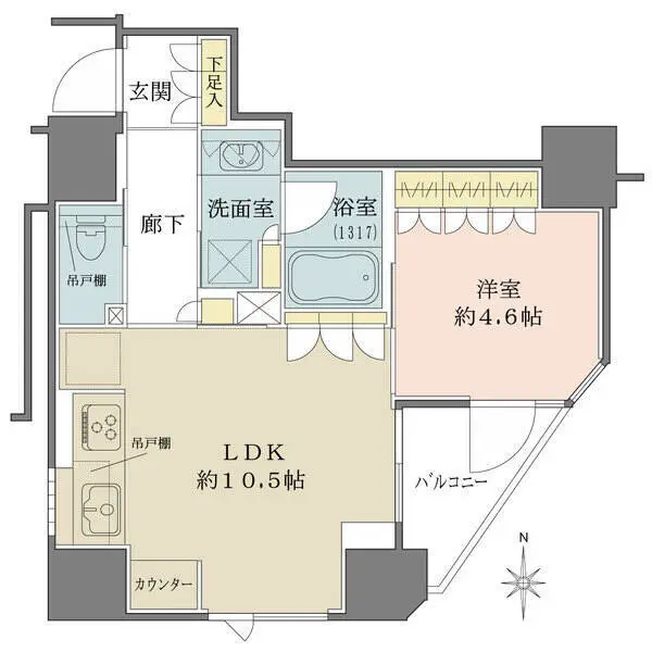 プレミスト新宿都庁前 間取図