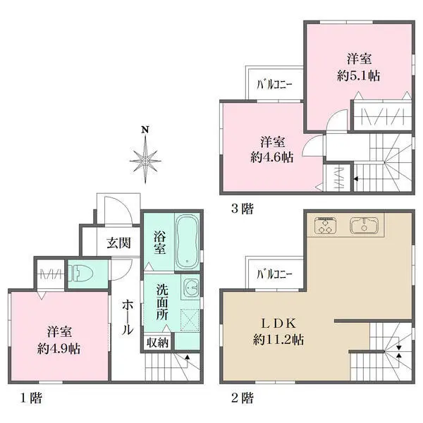 西宮市上之町 間取図