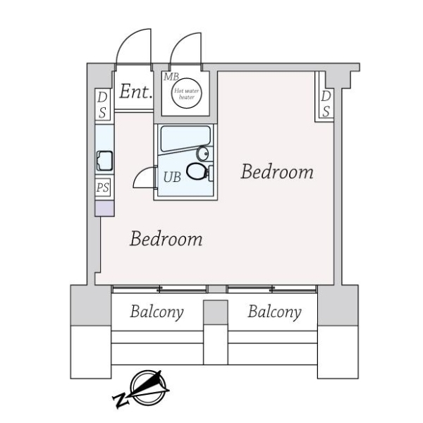 朝日虎ノ門マンション 間取図