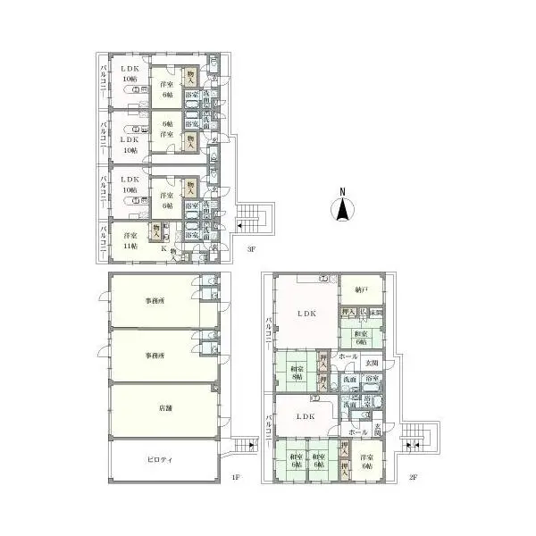 名古屋市北区芳野3丁目 間取図