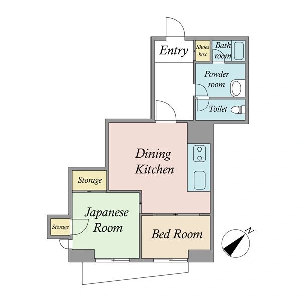 朝日富士見坂マンション 間取図