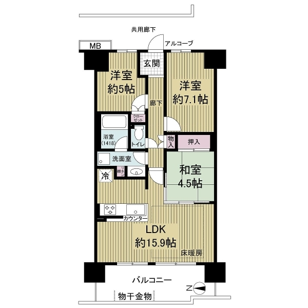 ジェイグラン・エル茨木 間取図