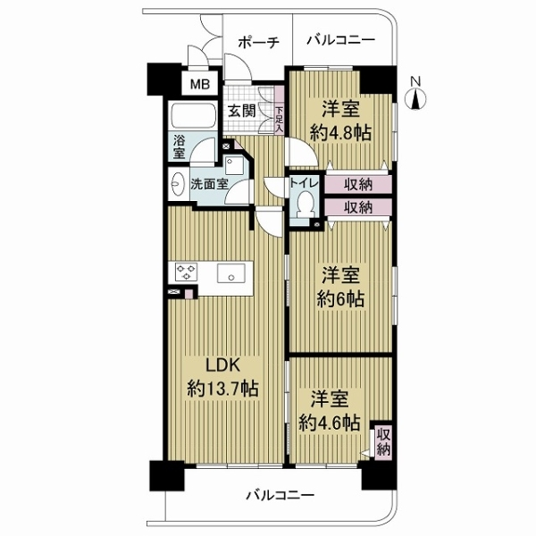 キングマンション都島Ｉ 間取図