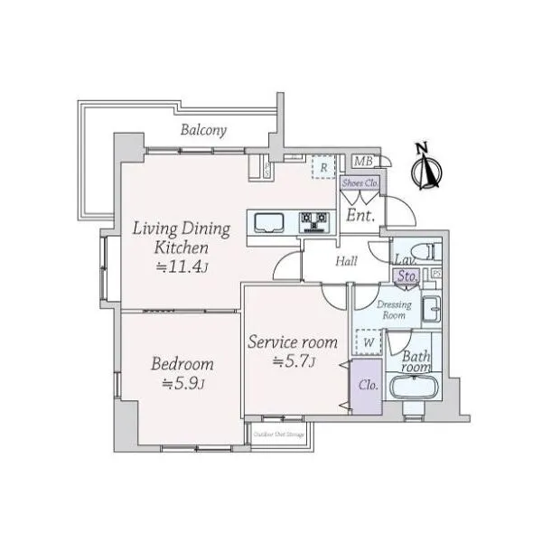 アーバンパレス広尾 間取図
