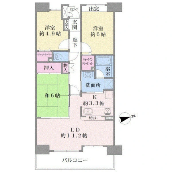 サンスターレ藤崎 間取図