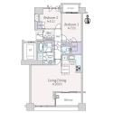ライオンズスクエア用賀 間取図