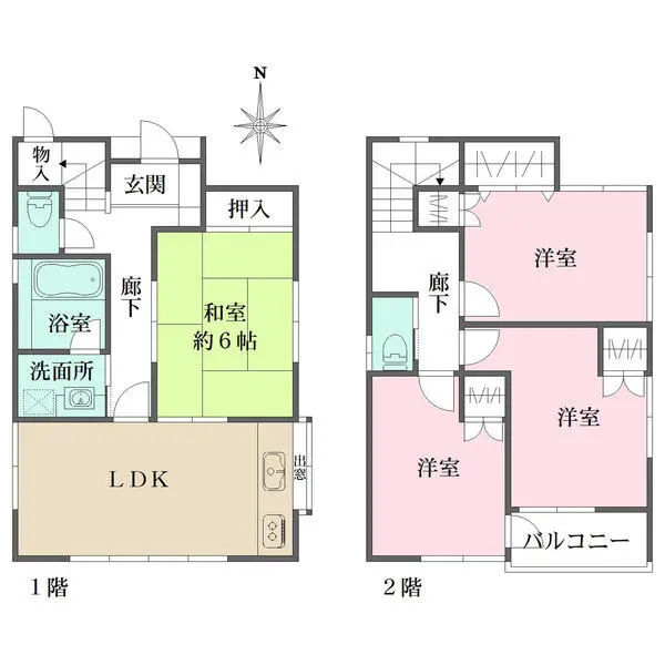 足立区関原２丁目 間取図