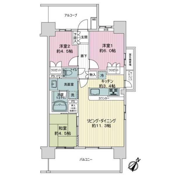 サンクレイドル葛飾 間取図