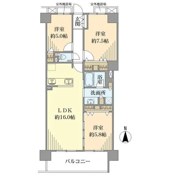 ローレルコート室町 間取図