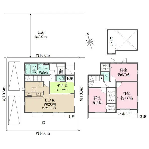 松戸市新松戸南１丁目 間取図
