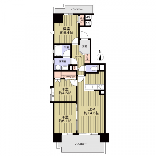 グランドメゾン六番町 間取図