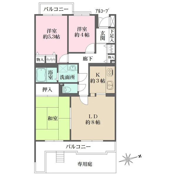 ユアサハイム鵠沼神明 間取図