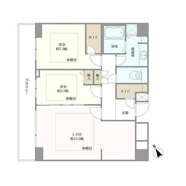 渋谷アインス 間取図