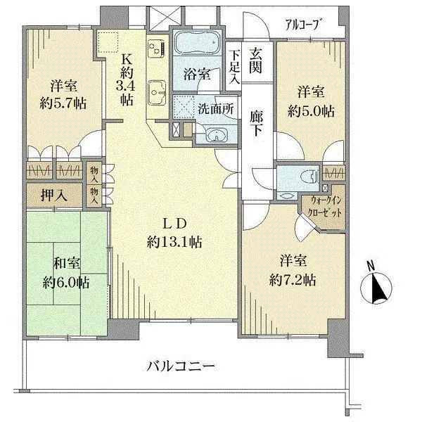 サンクタス横浜南の丘 間取図