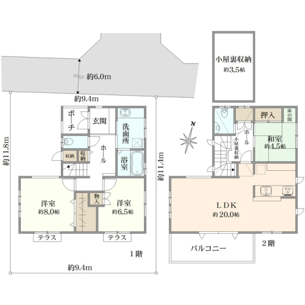 練馬区田柄５丁目 間取図