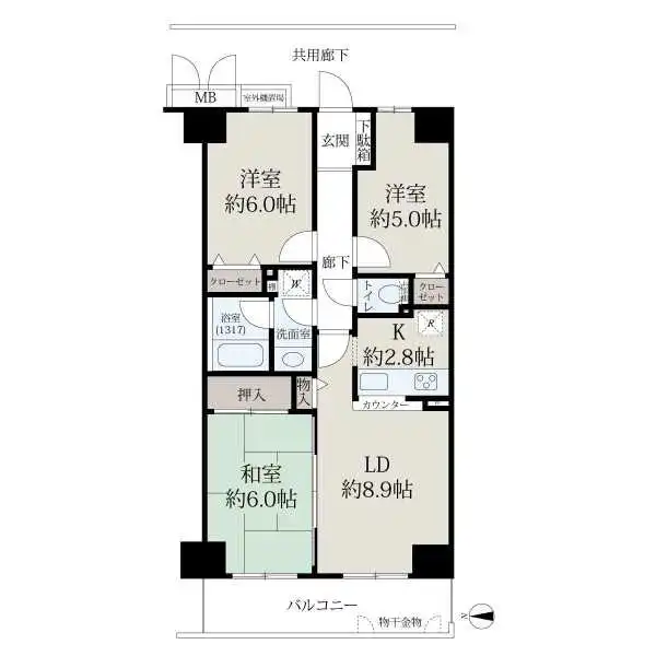 京都伏見アーバンコンフォート 間取図