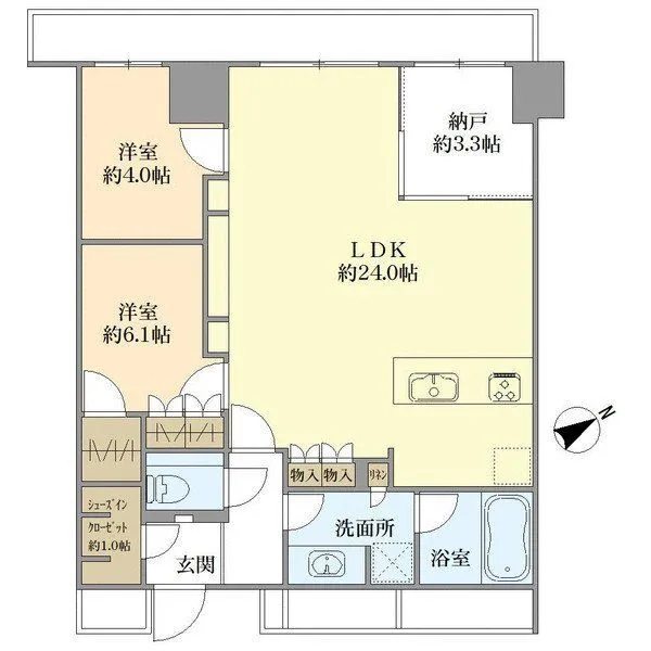 ワテラスタワーレジデンス 間取図