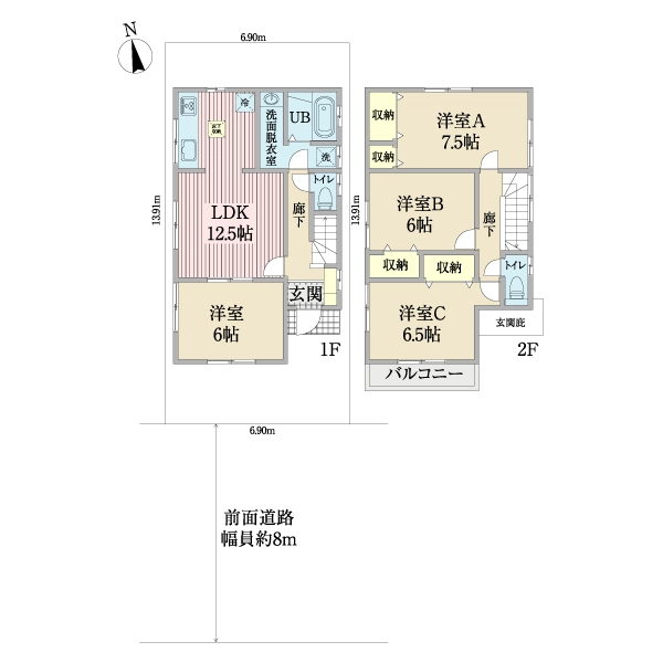 横浜市金沢区富岡東２丁目 間取図