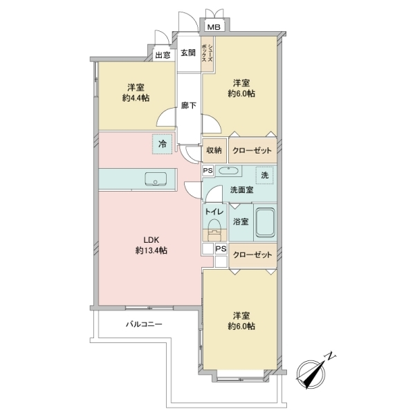 エクセルコート第２川口 間取図