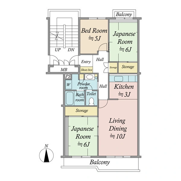 光が丘パークタウンゆりの木通り北 間取図