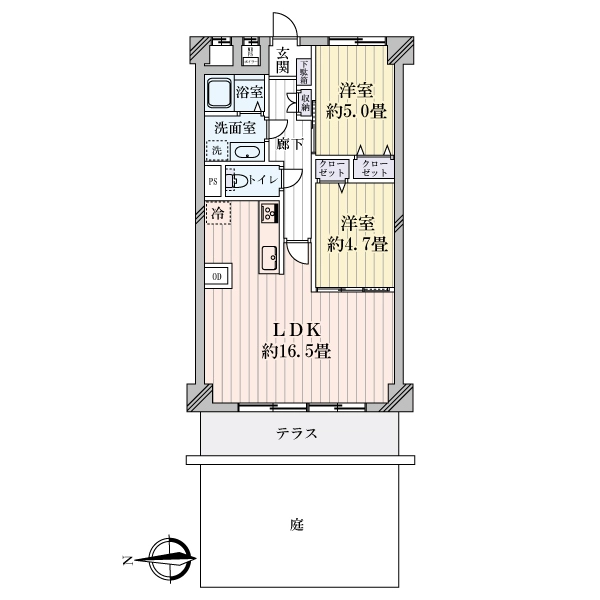 室町スカイハイツ 間取図