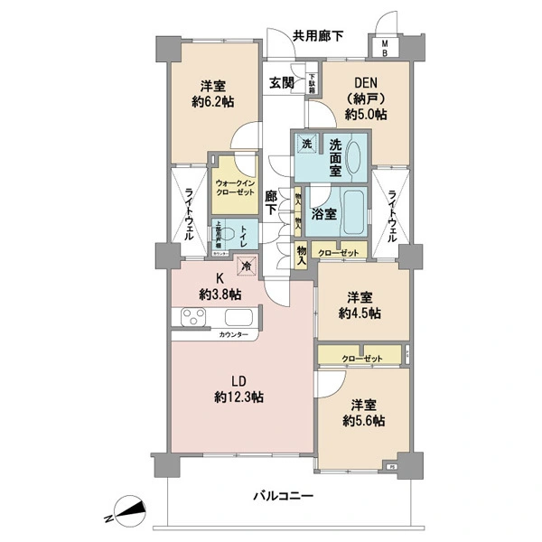 マイキャッスル生田 間取図