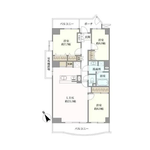 第１ハイツ茅ケ崎 間取図