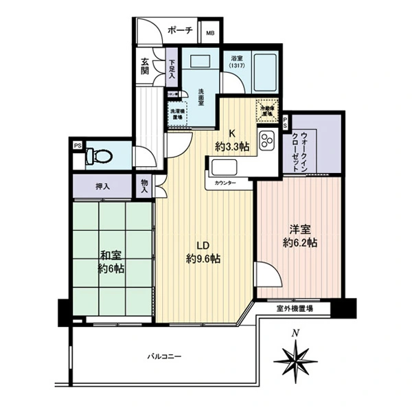 オーベル徳殿公園 間取図