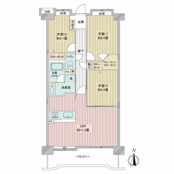 エンゼルハイム大倉山第三 間取図