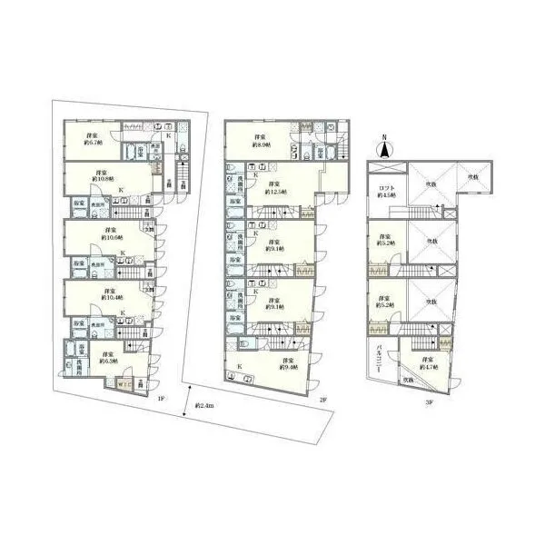 世田谷区砧6丁目 間取図