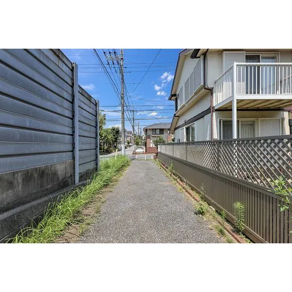 柏市大室 西側歩道約3m