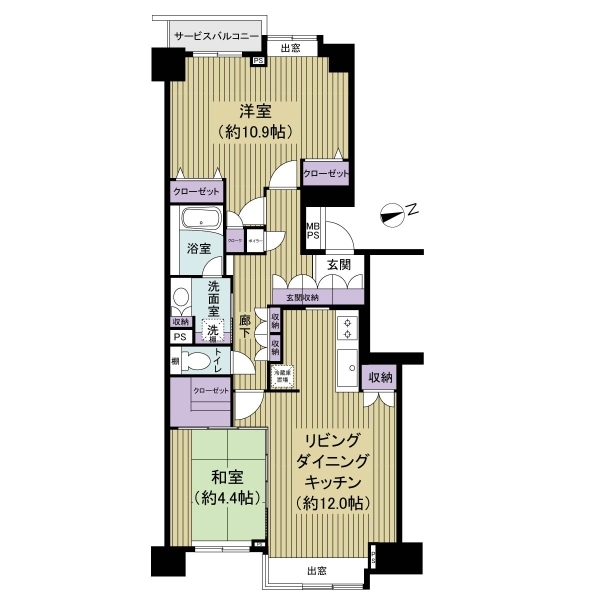パークハウス新松戸３１１ 間取図