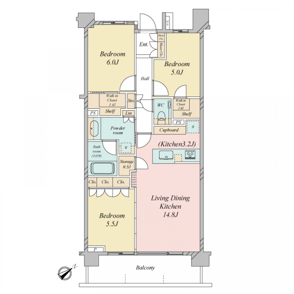 パークホームズ荻窪ザレジンデンス 間取図