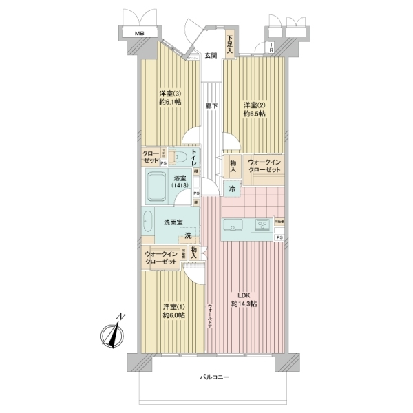 アイキャナルメイツ豊洲 間取図