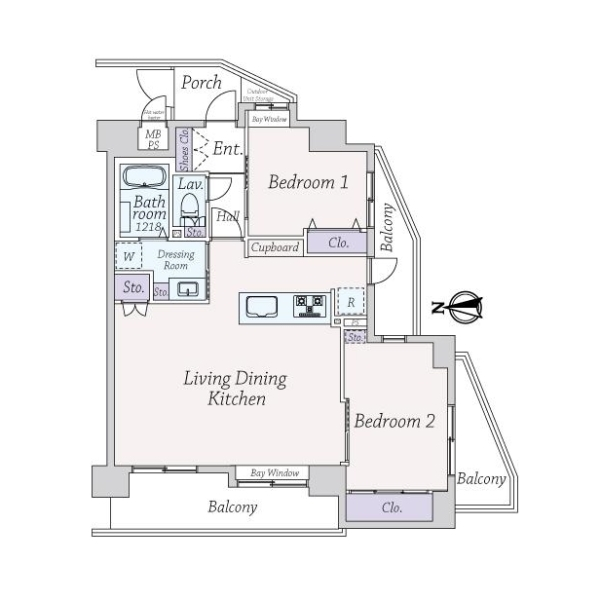 キャニオングランデ代々木公園 間取図