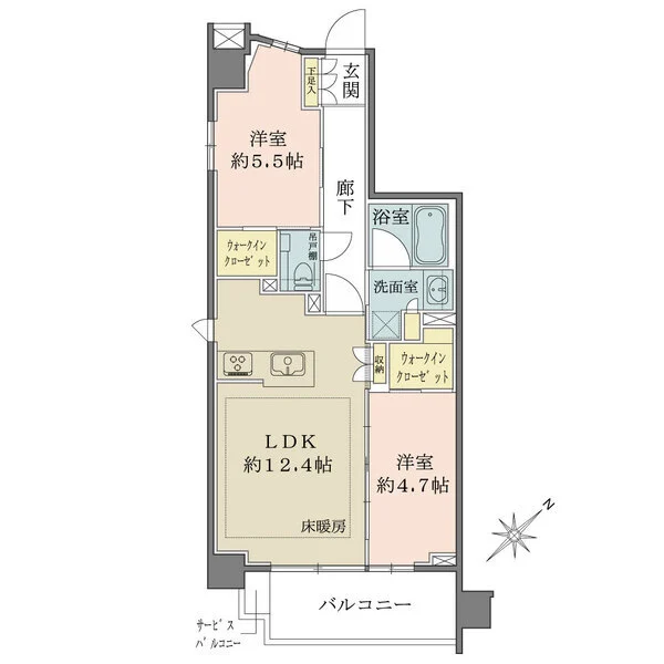 クリオ横濱綱島グレイステラス 間取図