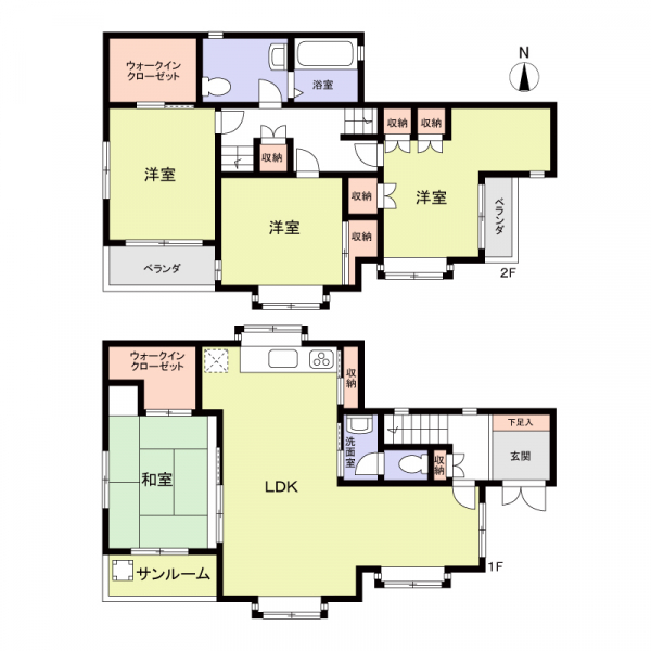 中野区鷺宮４丁目 間取図