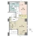 南青山テラス　常盤松フォレスト LDに床暖房有り。キッチンは約4.2帖の広さ。ウォークインクローゼット等、収納豊富な間取りです。